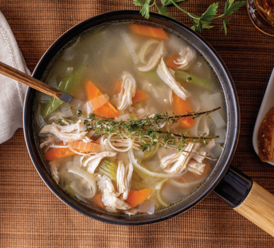 Thyme & Carrot Chicken Soup
