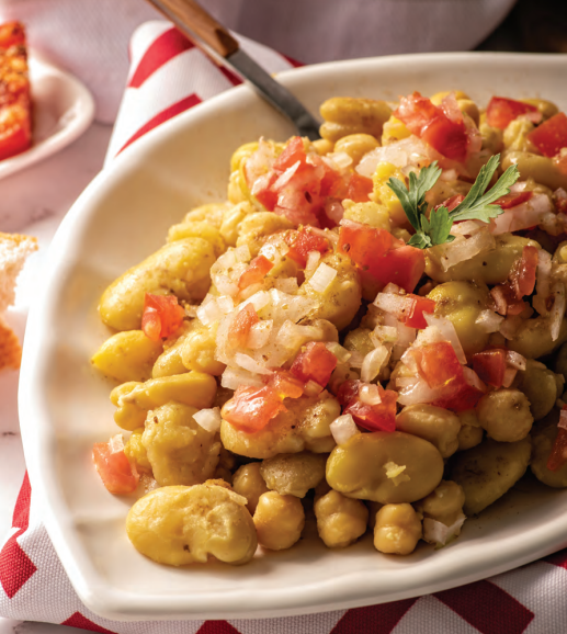 Vegan Fava Bean & Chickpea Salad Peapil Publishing