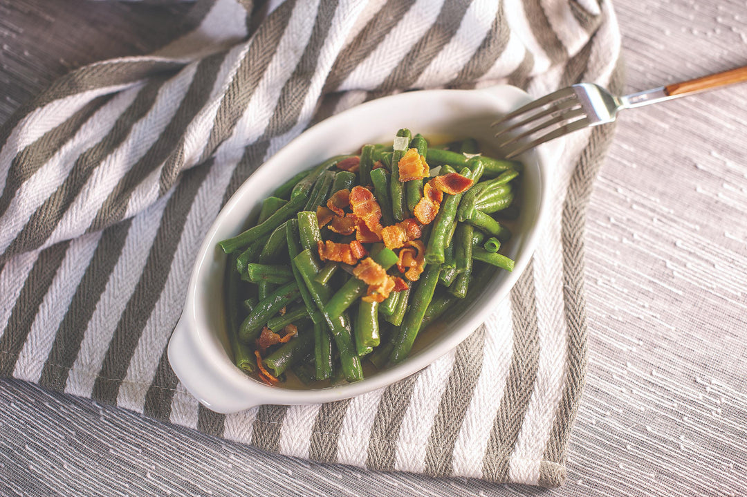 HOT BACON GREEN BEANS (GERMAN GRANDMA–STYLE)