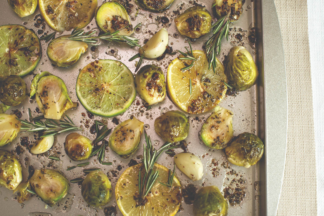 LEMON-GARLIC BRUSSEL SPROUTS