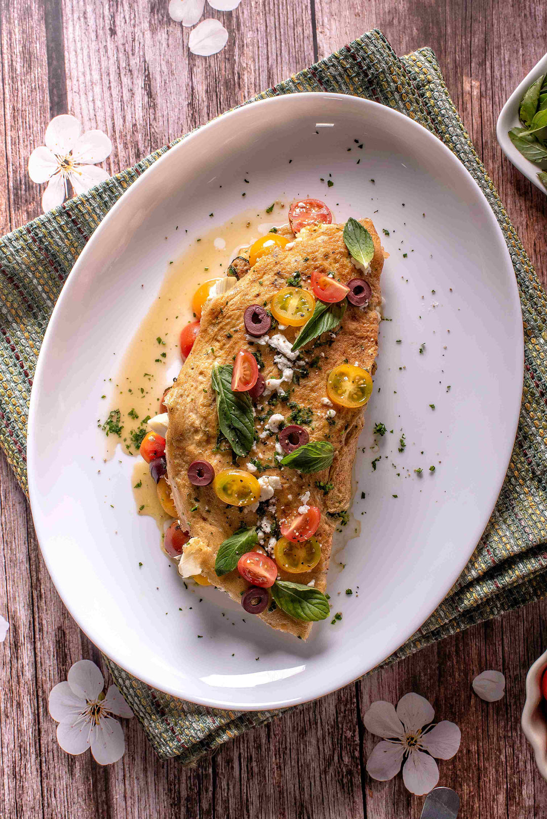 Simple Cheese &  Veggie Omelet