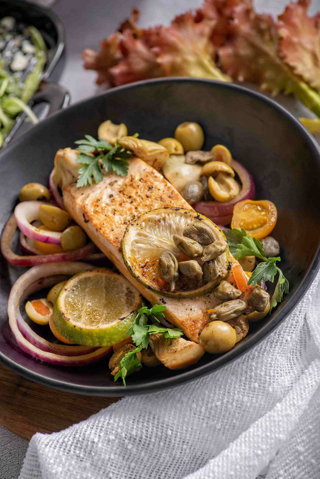 Baked Salmon with Sage