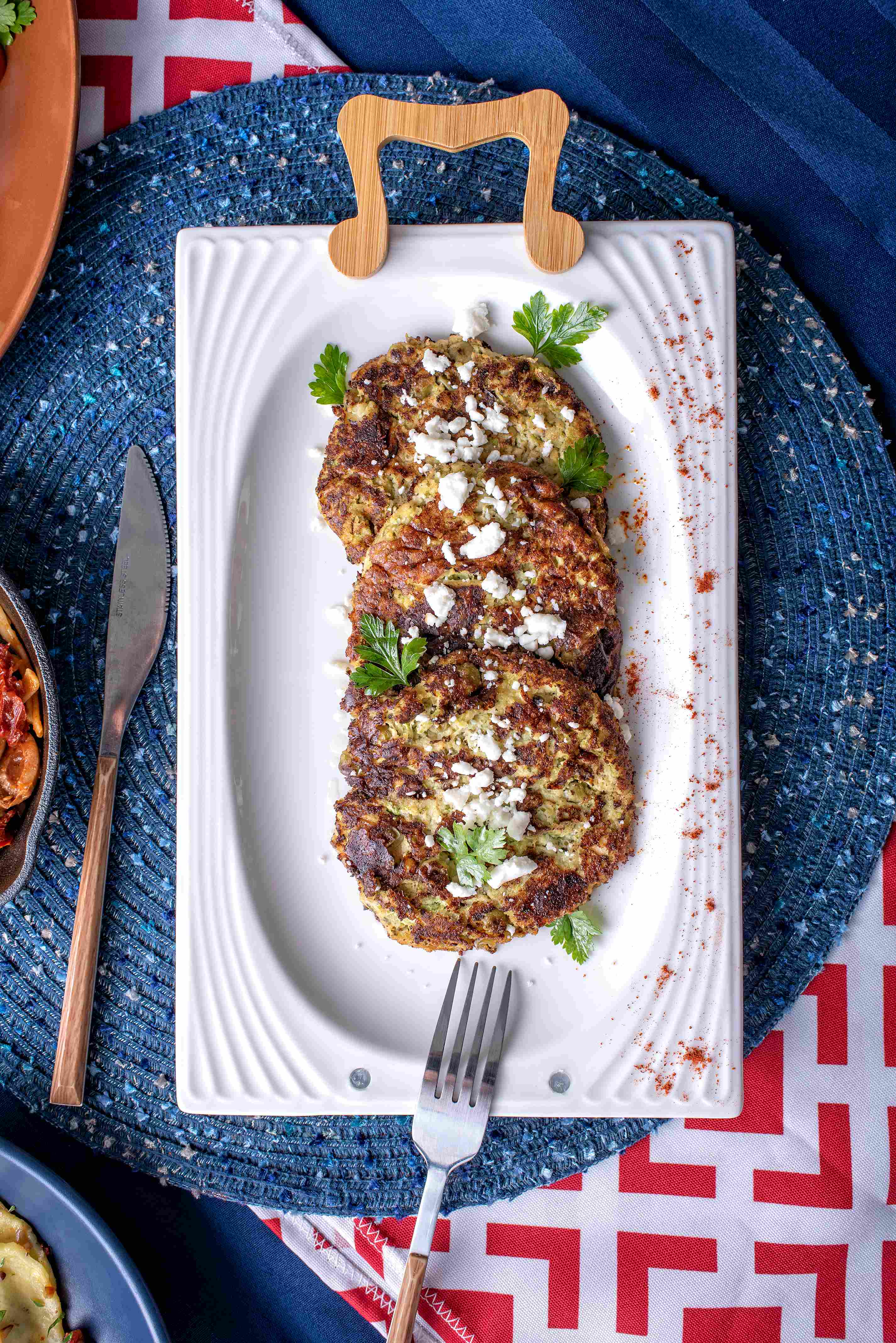 Zucchini, Pea, & Halloumi Fritters Peapil Publishing