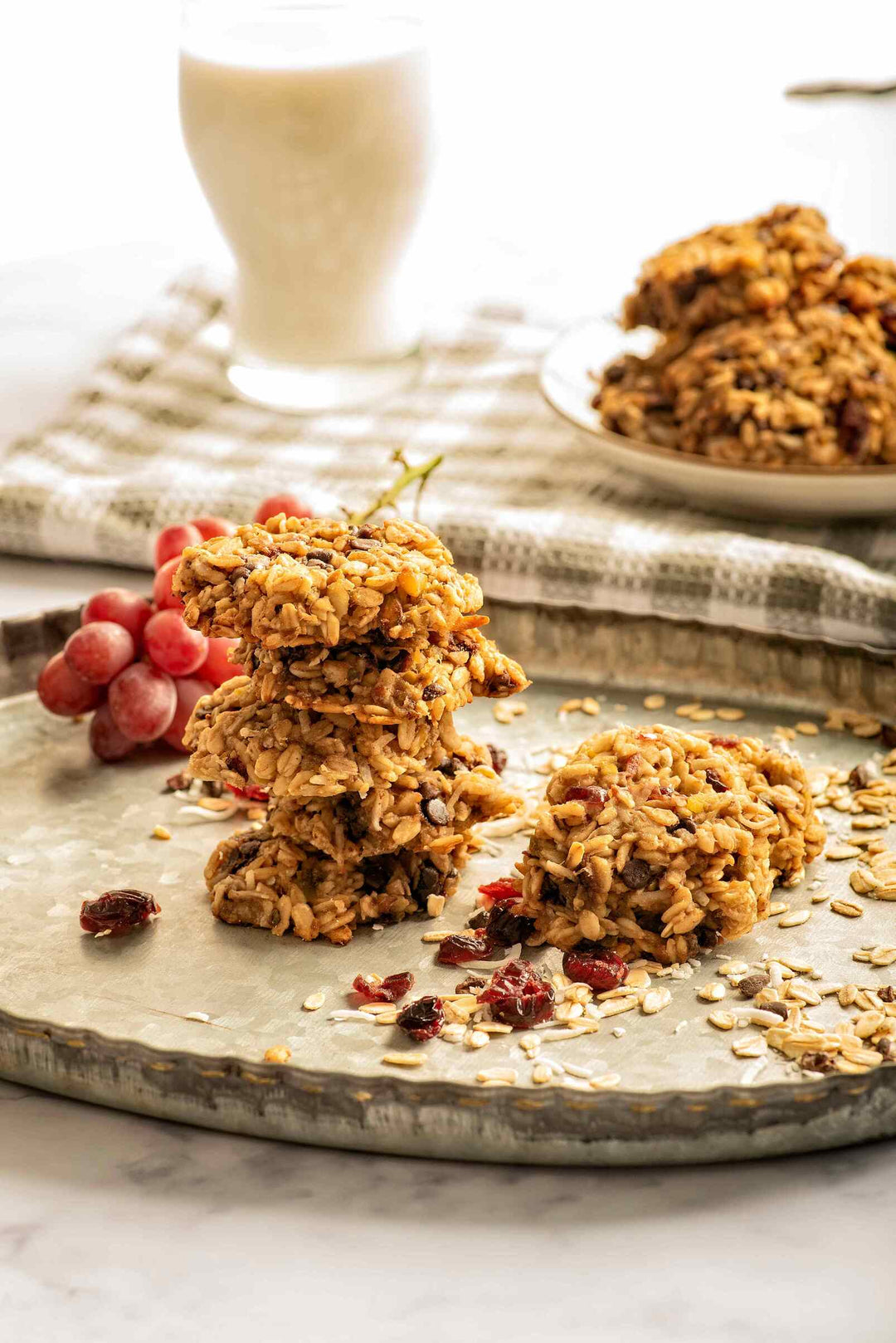 Banana Pistachio Oatmeal Cookies