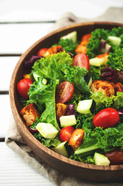 Caesar Salad with  Broccoli & Kale