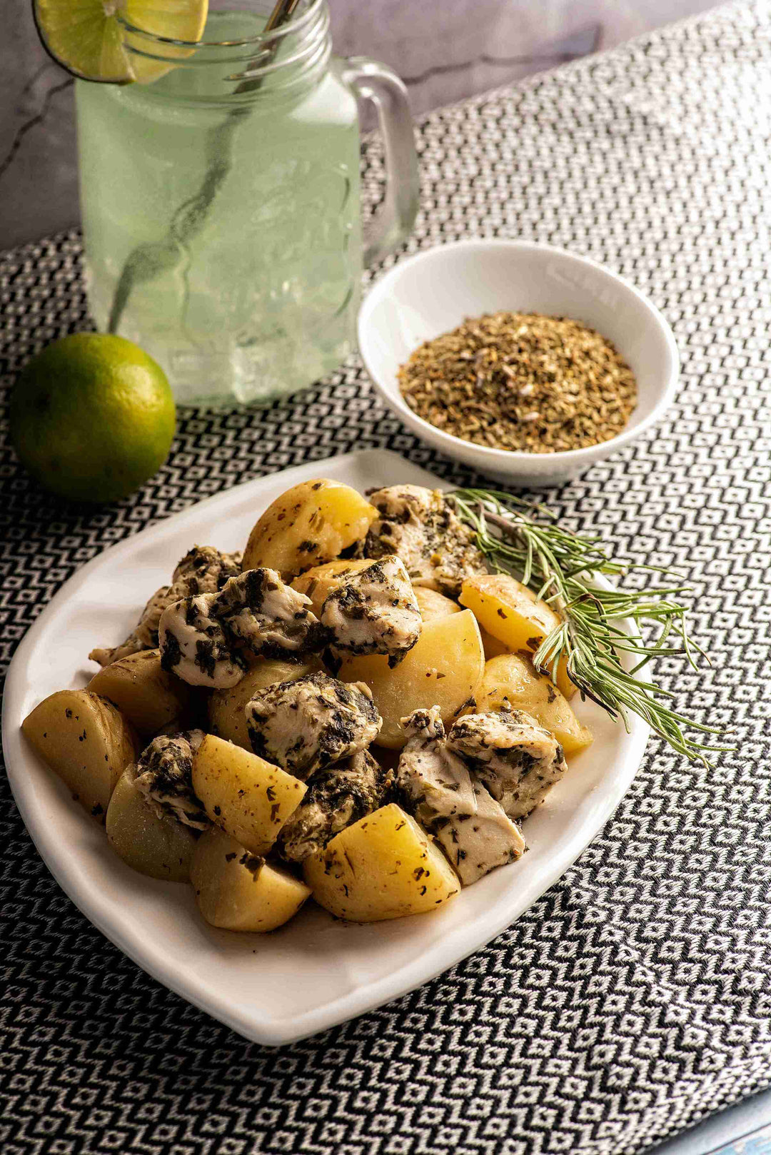 Lemon & Herb Roasted Chicken with Potatoes