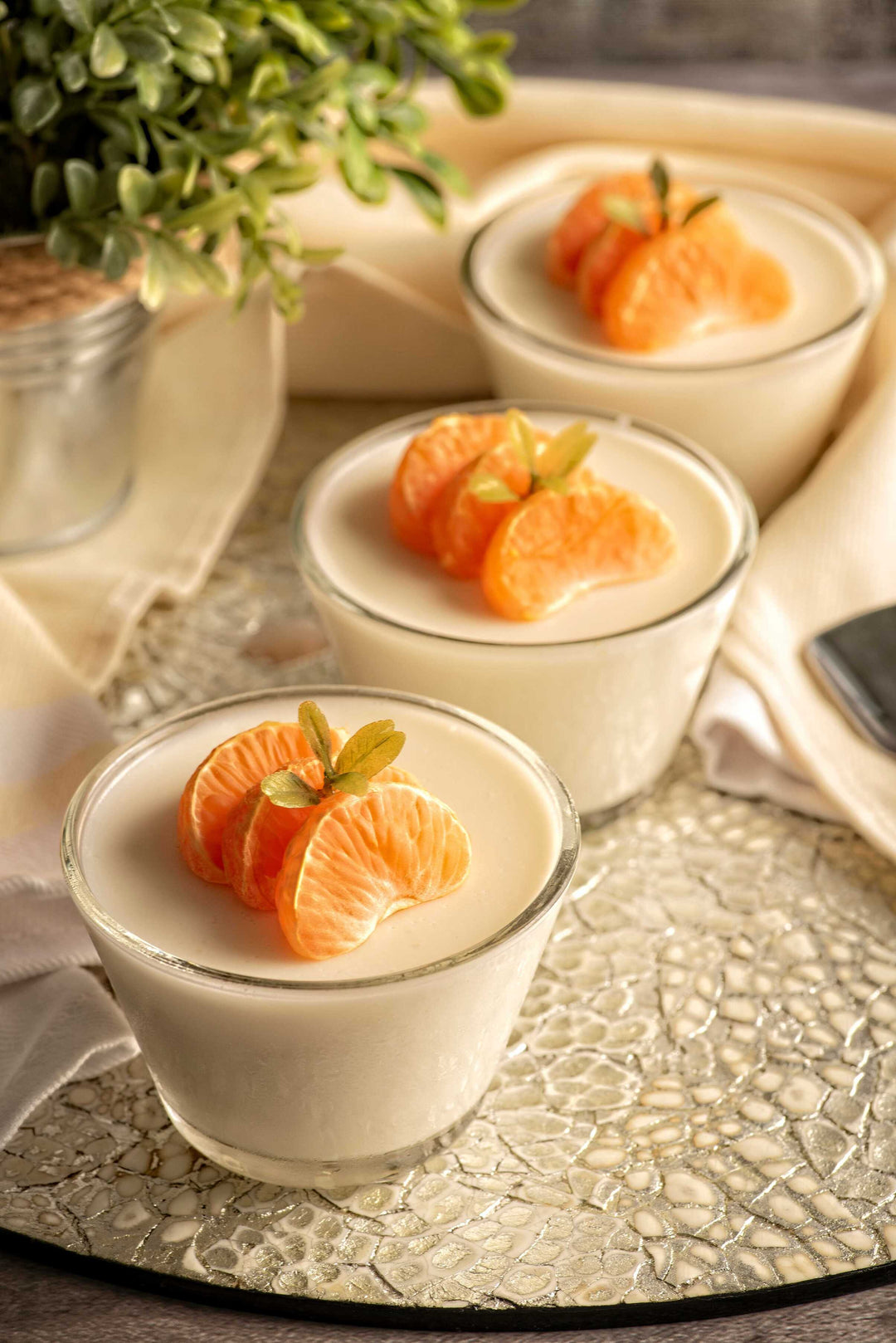 Clementine Coconut Panna Cotta