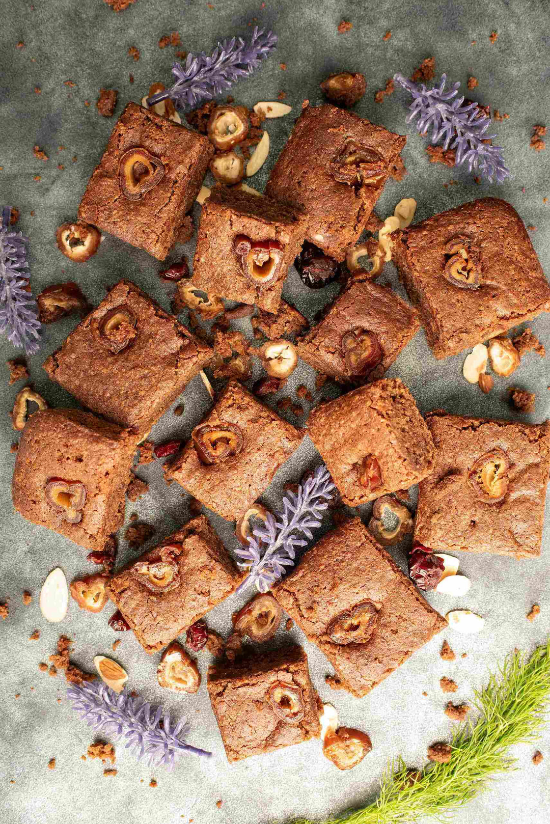 Date Almond Brownies