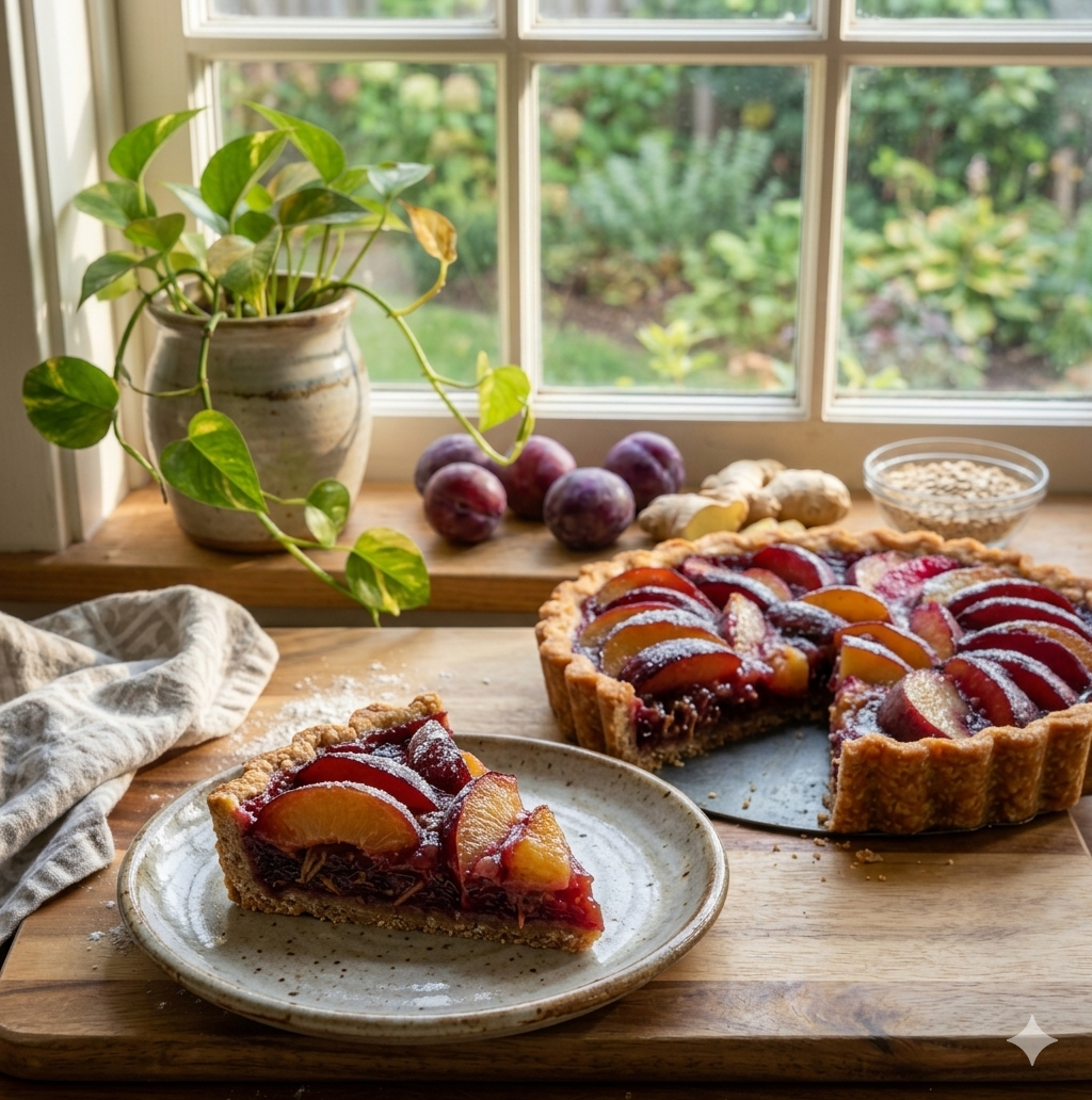 Ginger Plum Tart