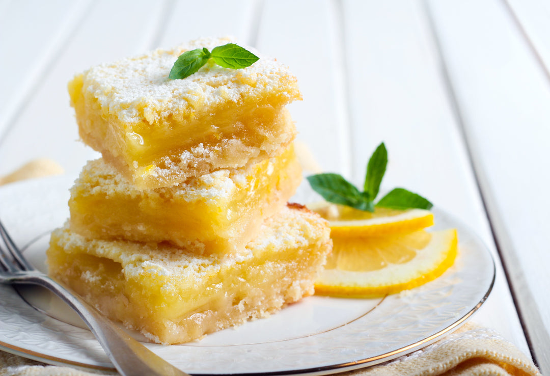 Lemon Bars with Tahini Crust