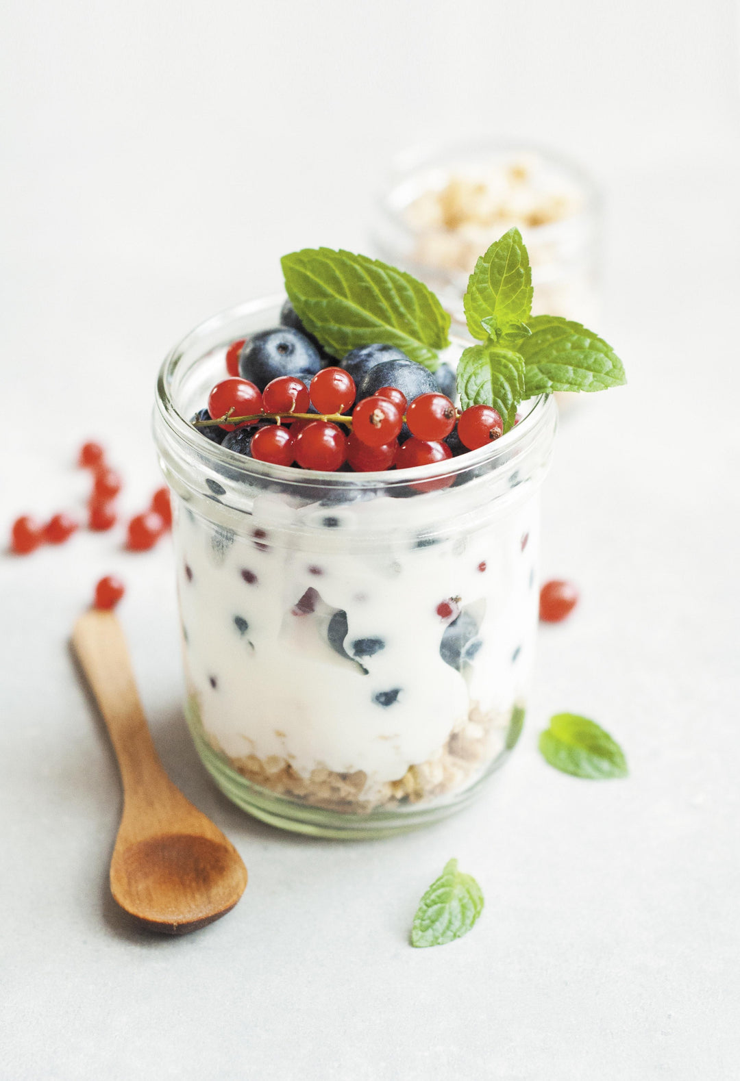 Plain Greek Yogurt and Fresh Berries