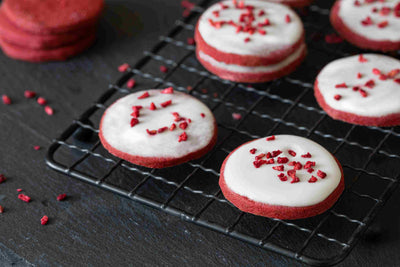 Red Velvet Raspberry  Cookies