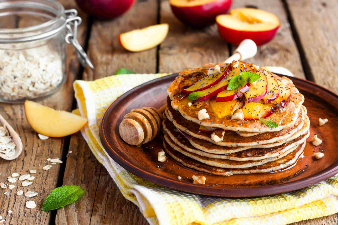 Raspberry Peach Puff  Pancake