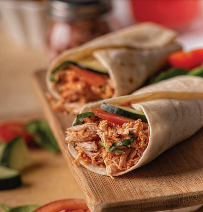 Italian Chicken Wraps