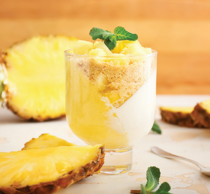 Coconut and Pineapple Mousse