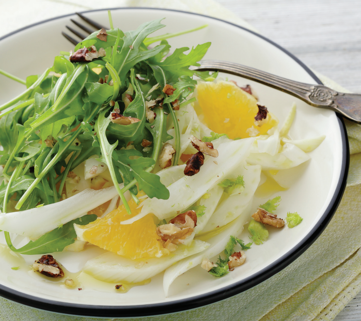 Fennel & Arugula Salad with Lemon Vinaigrette