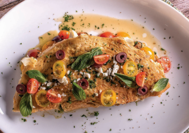 Simple Cheese & Veggie Omelet