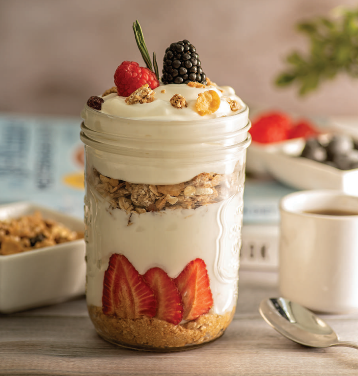 Graham Cracker Coriander Yogurt Cups