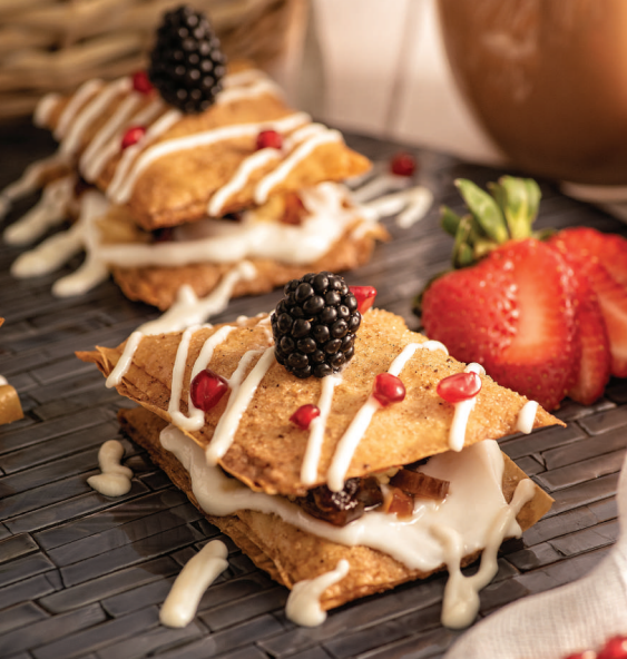 Maple Orange Phyllo with Spiced Fruit