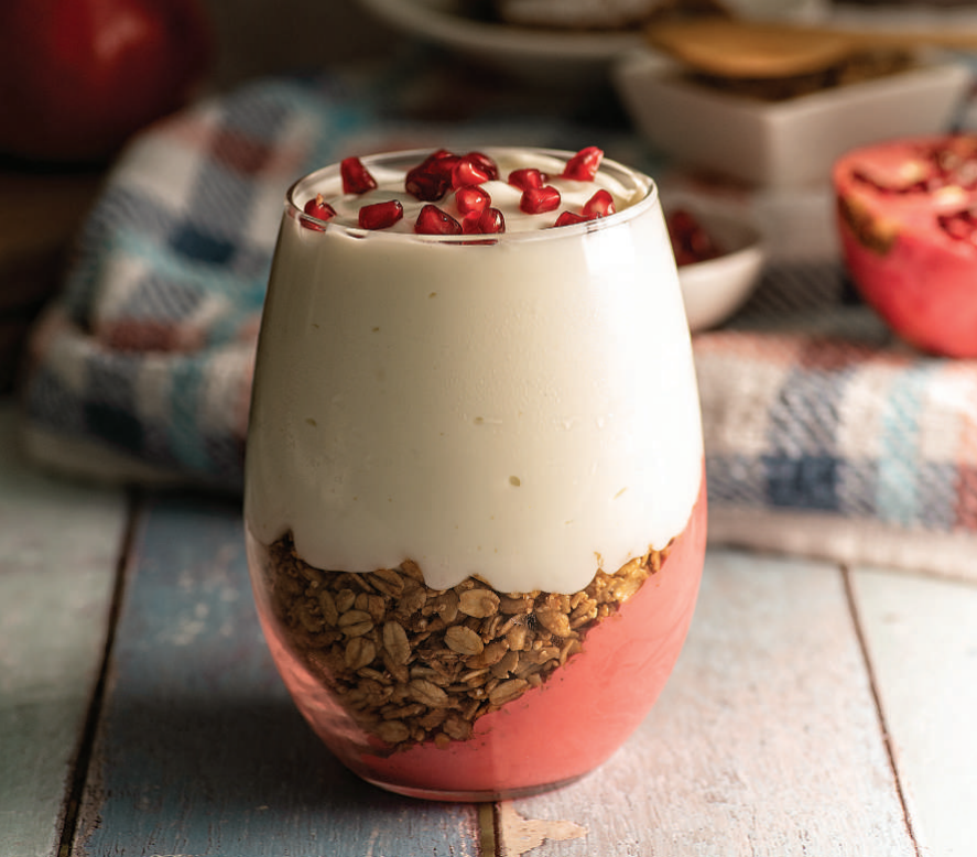 Nut Pomegranate Granola Yogurt Bowl