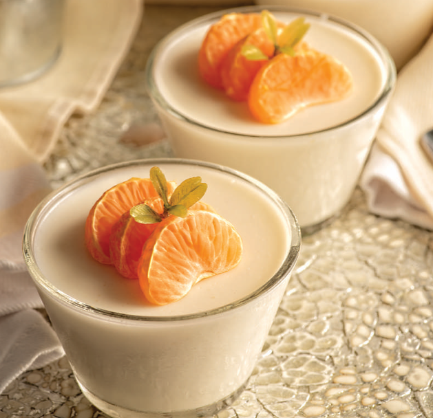 Clementine Coconut  Panna Cotta