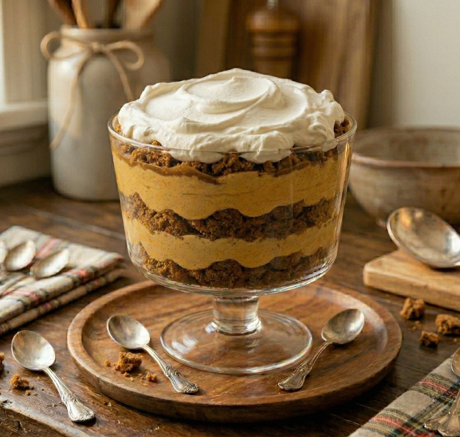 Pumpkin-Butterscotch Gingerbread Parfait