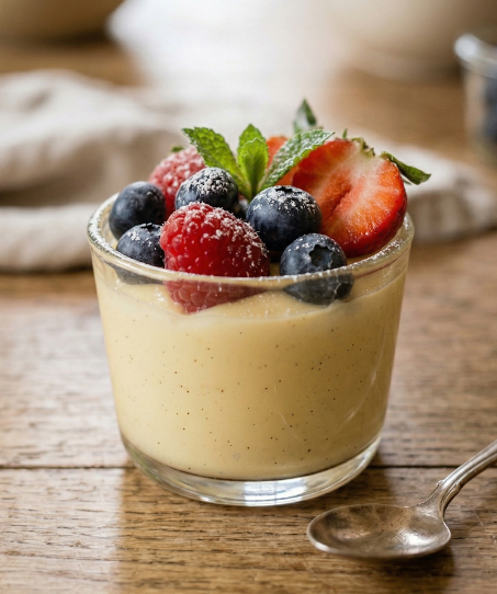 Berries & Vanilla Custard Cups