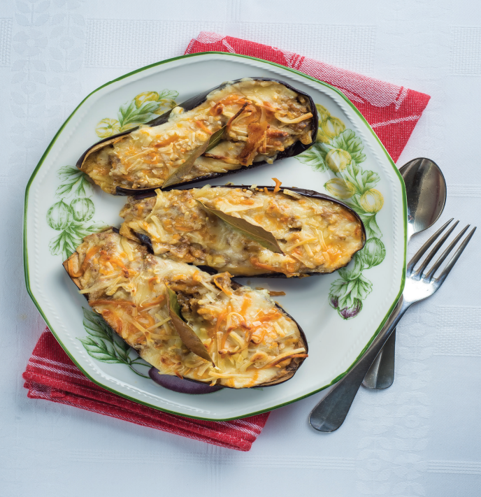 Tuna-Stuffed Eggplants