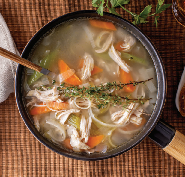 Thyme & Carrot Chicken Soup