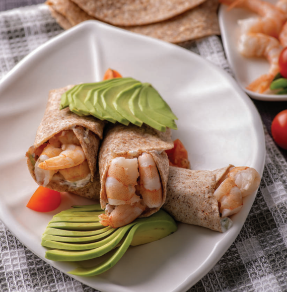 Avocado Seafood Wraps