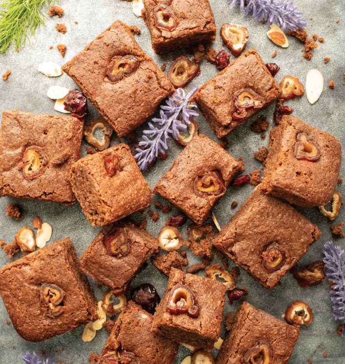 Date Almond Brownies