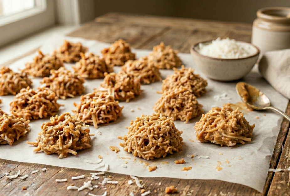 Peanut Butter Coconut Haystacks