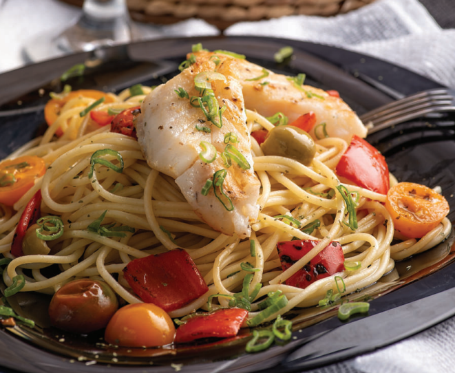 Mackerel & Tomato Spaghetti