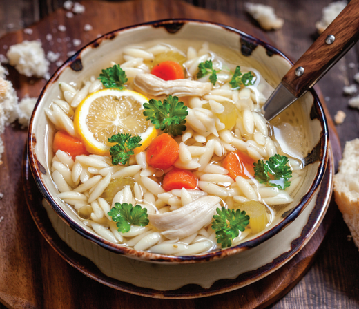 Orzo Soup with Chicken & Lemon