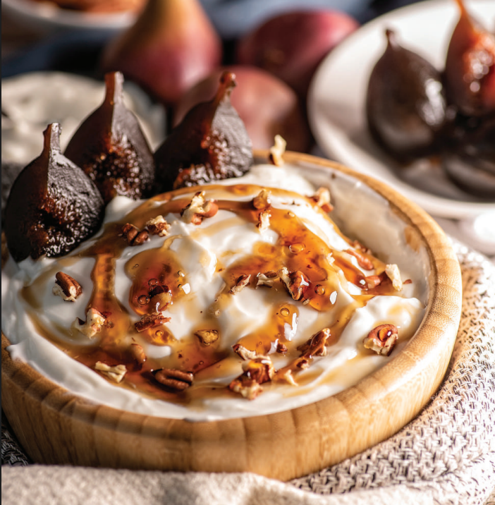 Dried Fig and Nut Yogurt Bowl