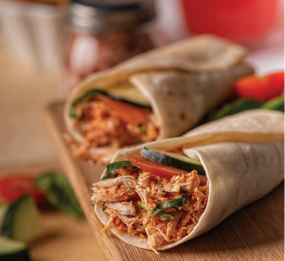 Italian Chicken Wraps