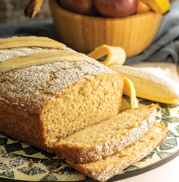 Olive Oil Pecan Banana Bread