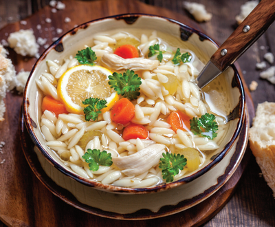Orzo Soup with Chicken &  Lemon