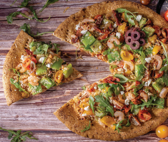 Mediterranean Shrimp Pizza