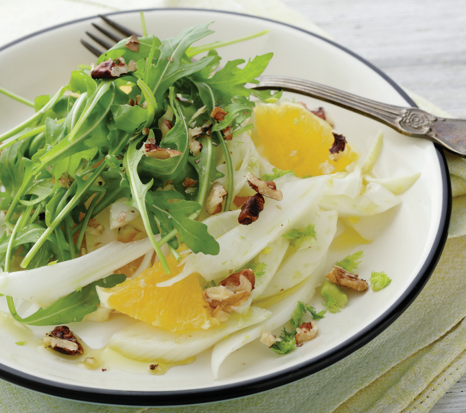 Fennel & Arugula Salad with Lemon Vinaigrette