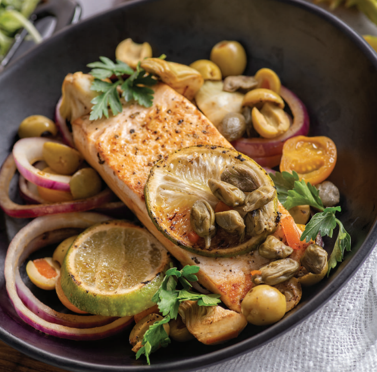 Baked Salmon with Sage