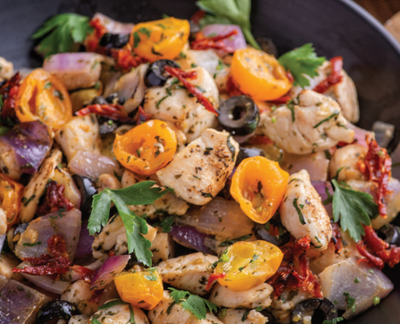 Provençal Chicken with Olives & Tomatoes