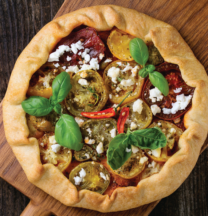 Vegetable Tart with Pesto