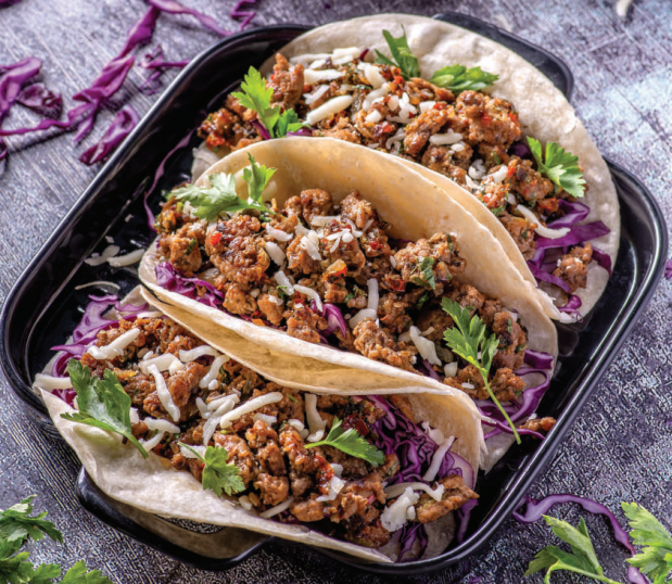 Mediterranean Beef Tacos