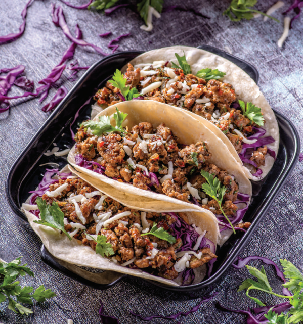 Mediterranean Beef Tacos