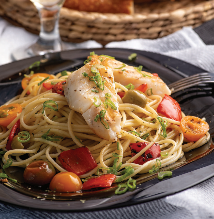 Mackerel and Tomato Spaghetti