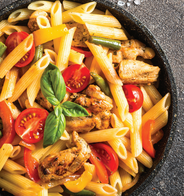 Pasta with Chicken Surprise