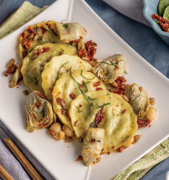 Sicilian Spinach & Ricotta Ravioli