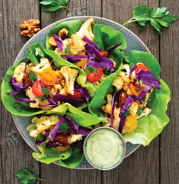 Mediterranean Lettuce Wraps