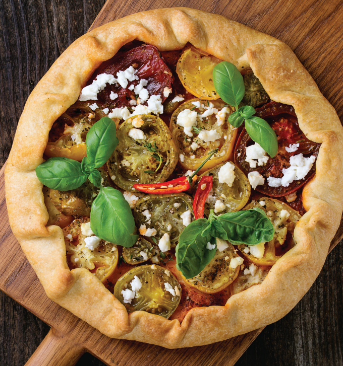 Vegetable Tart with Pesto